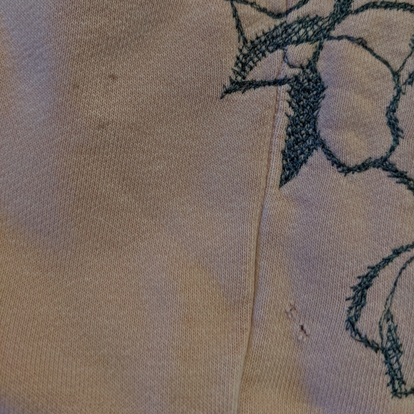 Adidas embroidered rose pink sweatpants L - Picture 5 of 5